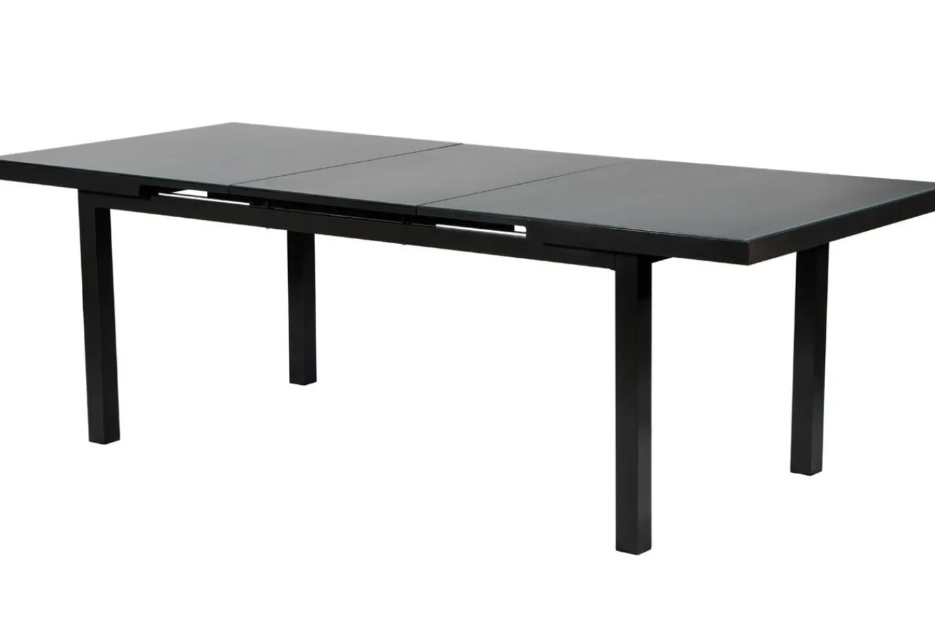 Sale BasicPlus Garten-Essgruppe, anthrazit, Alu/Textilene, Tisch 180/240x100cm, 6 Klappstühle Garten-Essgruppen|Aluminium-Gartenmöbel
