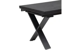 Outlet BasicPlus Garten-Essgruppe, anthrazit, Alu / Spraystone / Textil, Tisch 180/280x100cm, 8 Stapelsessel Garten-Essgruppen|Aluminium-Gartenmöbel