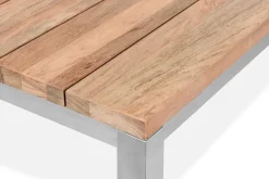 Outlet BasicPlus Garten-Essgruppe mit 6 Sesseln, silber/anthrazit, Alu/Edelstahl, schmutzabweisend, platzsparend, pflegeleicht Garten-Essgruppen|Edelstahl-Gartenmöbel