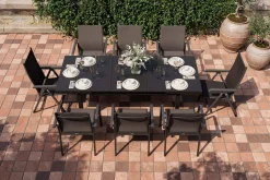 Online BasicPlus Garten-Essgruppe, 8 Personen, ausziehbar, 180-240cm, Alu/Textilene Garten-Essgruppen