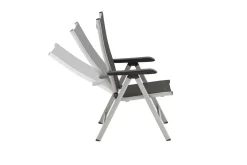 Outlet BasicPlus Garten-Essgruppe, silber, Alu/Textilene, Tisch 180/240x100cm, 6 Stapel-, 2 Klappstühle Garten-Essgruppen