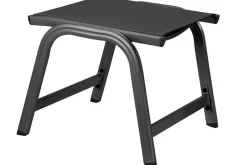 Best BasicPlus Hocker, anthrazit/anthrazit, Alu/Textilene, 0301203-7000 Gartenstühle & Gartensessel