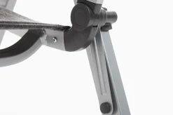 Discount BasicPlus Padded Klappstuhl, silber/anthrazit, Alu/Textilene, 0301201-9000, verstellbare Rückenlehne Aluminium-Gartenmöbel|Gartenstühle & Gartensessel