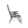 Online BASIC PLUS Padded Relaxsessel, silber/anthrazit meliert, Alu/Outdoorgewebe, klappbar, robust, 0301216-9000 Aluminium-Gartenmöbel|Gartenstühle & Gartensessel