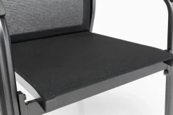 Online Basic PlusPremium, anthrazit/lakritz, Alu/Outdoorgewebe, 4x Stapelsessel (0102405-7000) Garten-Essgruppen