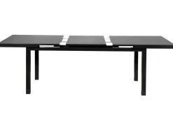 Discount BasicPlus Premium Garten-Essgruppe, anthrazit, Alu/Textilene, Tisch 180/240 cm, 6 Stapelsessel Garten-Essgruppen|Aluminium-Gartenmöbel