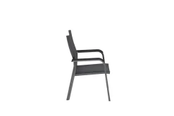 Discount Basic Plus Premium Stapelsessel, anthrazit/lakritz, Alu/Outdoorgewebe,0102405-7000 Gartenstühle & Gartensessel