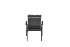 Discount Basic Plus Premium Stapelsessel, anthrazit/lakritz, Alu/Outdoorgewebe,0102405-7000 Gartenstühle & Gartensessel