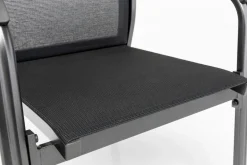 Discount Basic Plus Premium Stapelsessel, anthrazit/lakritz, Alu/Outdoorgewebe,0102405-7000 Gartenstühle & Gartensessel