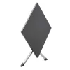 BasicPlus Pro Balkon-Set, silber/anthrazit, Aluminium/KETTALUX/Textilene, Tisch 70 x 70 cm, 2 Stapelsessel Balkonmöbel-Set|Aluminium-Gartenmöbel