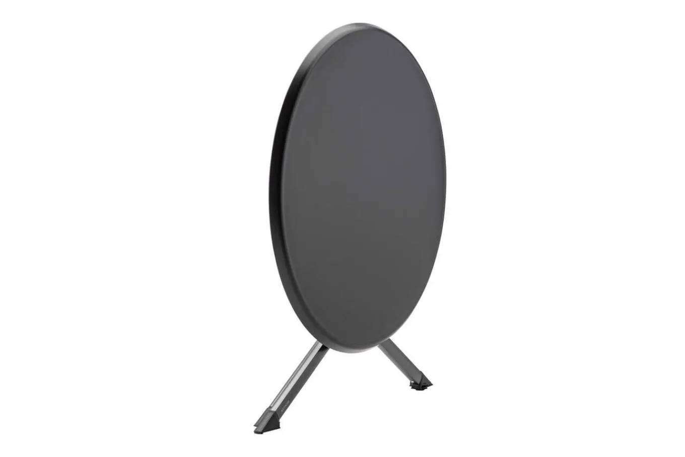 New BasicPlus Pro Balkon-Set, anthrazit, Aluminium/KETTALUX/Textilene, Tisch Ø 70 cm, 2 Klappstühle, schmutzabweisend Balkonmöbel-Set
