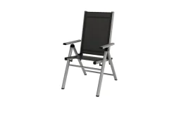 Sale BasicPlus Pro Garten-Essgruppe, silber/anthrazit, Alu/Textilene, 160 x 90 cm, 4 Klappstühle Garten-Essgruppen