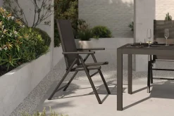 Clearance BasicPlus Pro Garten-Essgruppe, 6 Personen, ausziehbarer Tisch 160–260 cm, Alu/Textilene, Exklusivmodell Garten-Essgruppen
