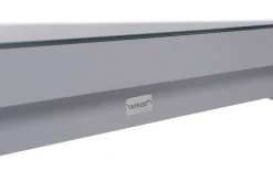Best BasicPlus Pro Garten-Essgruppe, silber/anthrazit, Alu/Textilene, 180/240 x 100 cm, 6 Klappstühle inkl. 6 Auflagen Garten-Essgruppen