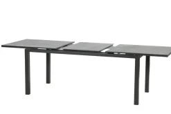 Outlet BasicPlus Pro Garten-Essgruppe, anthrazit, Alu/Textilene, Tisch 180/240 x 90 cm, 6 Stapelsessel Garten-Essgruppen