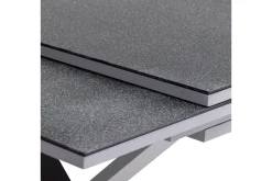 Sale BasicPlus Pro Garten-Essgruppe, silber/anthrazit, Alu/Polyester/Spraystone, 180/280 x 100 cm, 6 Stapelsessel, inkl. Auflagen Garten-Essgruppen|Aluminium-Gartenmöbel