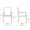 Online BasicPlus Stapelsessel, silber/anthrazit, Alu/Textilene, 0301205-0000 Aluminium-Gartenmöbel|Gartenstühle & Gartensessel