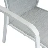 BASIC PLUS Stapelsessel,weiß matt/hellgrau, Alu/Outdoorgewebe, stapelbar, 0301205-5200 Aluminium-Gartenmöbel|Gartenstühle & Gartensessel