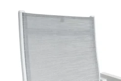 Clearance Boulevard/BasicPlus Balkon-Set, weiß/hellgrau, Aluminium/KETTALUX, Tisch 70 x 70 cm, 2 Stapelsessel, schmutzabweisend Balkonmöbel-Set|Aluminium-Gartenmöbel