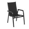 New Boulevard/Basic Plus Balkon-Set, anthrazit, Aluminium/KETTALUX, Klapptisch 80 x 80 cm, 2 Stapelsessel, witterungsbeständig, pflegeleicht Balkonmöbel-Set|Aluminium-Gartenmöbel