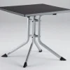 Online BOULEVARD Klapptisch, silber/anthrazit, Aluminium/KETTALUX, 70 x 70 cm, pflegeleicht, schmutzabweisend Gartentische|Aluminium-Gartenmöbel