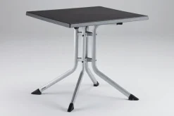 Online BOULEVARD Klapptisch, silber/anthrazit, Aluminium/KETTALUX, 70 x 70 cm, pflegeleicht, schmutzabweisend Gartentische|Aluminium-Gartenmöbel