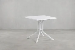Online BOULEVARD Klapptisch, weiß, Aluminium/KETTALUX, 70 x 70 cm, schmutzabweisend, quadratisch Gartentische|Aluminium-Gartenmöbel
