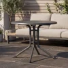 Sale BOULEVARD Klapptisch, anthrazit, Aluminium/KETTALUX, Ø 70 cm, schmutzabweisend, klappbar, rund Gartentische