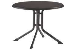 Sale BOULEVARD Klapptisch, anthrazit, Aluminium/KETTALUX, Ø 70 cm, schmutzabweisend, klappbar, rund Gartentische