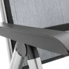 Hot Cubic/Basic Plus Garten-Essgruppe, silber/anthrazit, Alu/Textilene, Tisch 160 x 90 cm, 4 Klappstühle Garten-Essgruppen