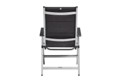 Sale Cubic/ Basic Plus Padded Garten-Essgruppe, silber/anthrazit, Alu/Textilene, Tisch 160 x 90 cm, 4 Klappstühle Garten-Essgruppen