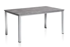 Sale Cubic Esstisch, silber/anthrazit, Aluminium, 160x90 cm, 0301821-0100 Gartentische