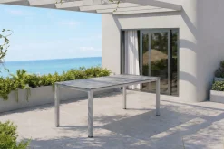 Sale Cubic Esstisch, silber/anthrazit, Aluminium, 160x90 cm, 0301821-0100 Gartentische