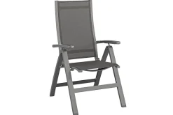Best Garten-Essgruppe, anthrazit/anthrazit, Kettalux-Plus Dining-Tisch 160x95cm, 4 Klappstühle Altura Garten-Essgruppen|Aluminium-Gartenmöbel