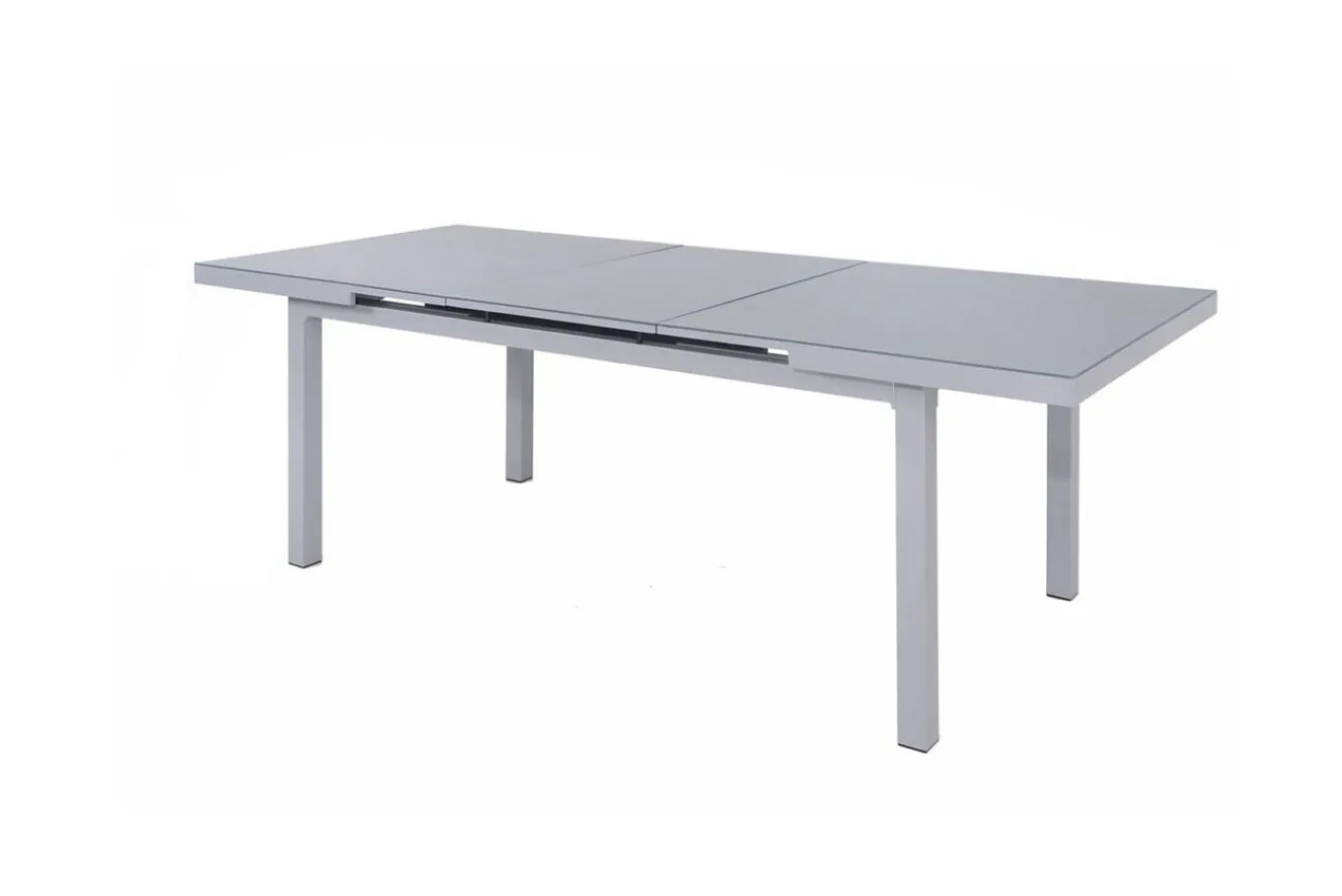 Best KETTLER Garten-Essgruppe, silber/anthrazit, Alu/Textilene, Tisch 180/240 x 100 cm, 6 Klappstühle, inkl. Auflagen Garten-Essgruppen