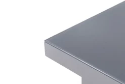 Best Granada Garten-Essgruppe, silber, Alu/Textilene, Tisch 180/240x100cm, 6 Stapel-, 2 Klappstühle Aluminium-Gartenmöbel