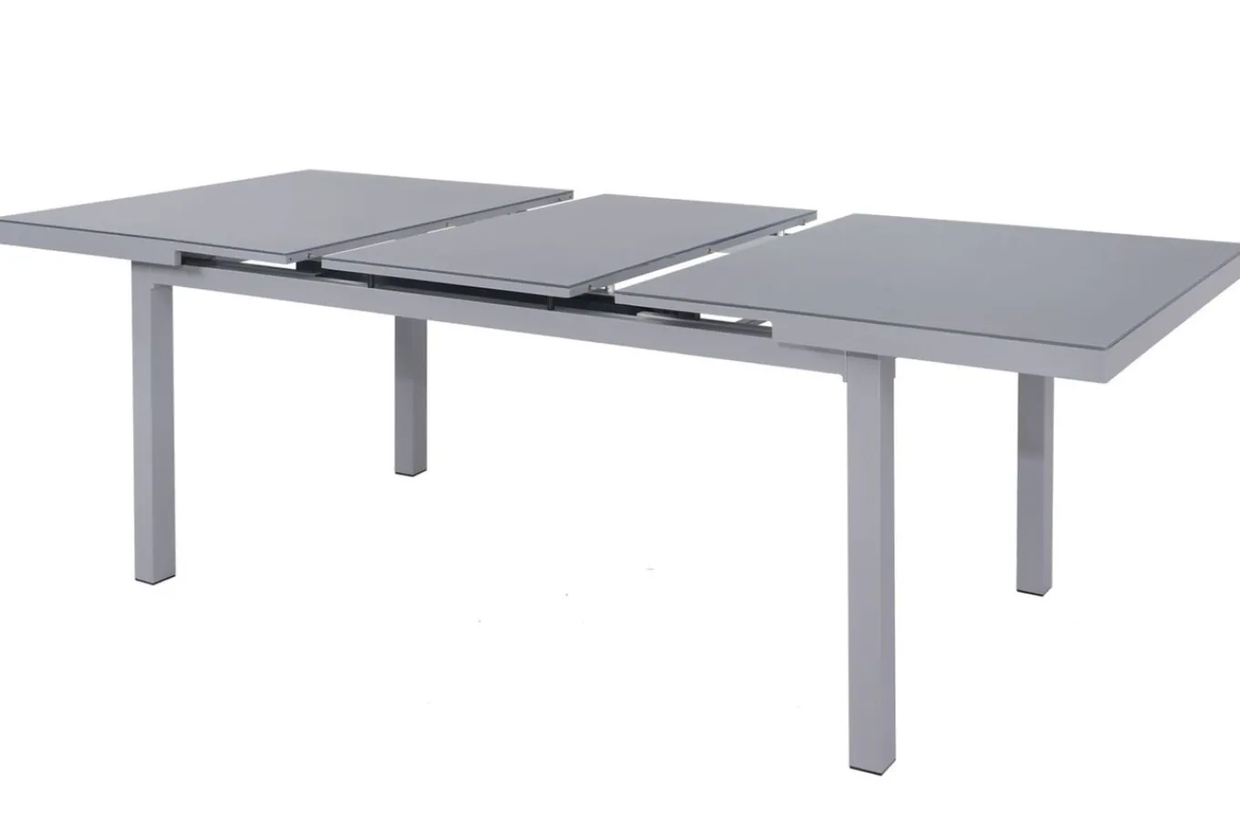 Sale Granada Garten-Essgruppe, 8 Personen, ausziehbarer Tisch 180–240 cm, Aluminium/Textilene, Teak FSC®-zertifiziert Garten-Essgruppen