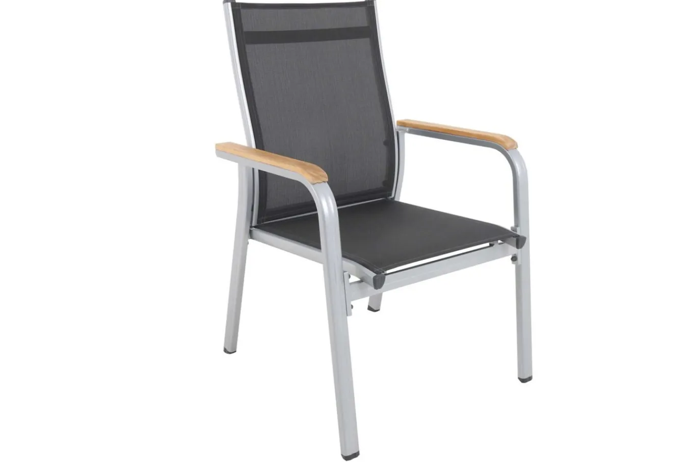 Sale Granada Garten-Essgruppe, 8 Personen, ausziehbarer Tisch 180–240 cm, Aluminium/Textilene, Teak FSC®-zertifiziert Garten-Essgruppen