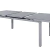 Online Granada Garten-Essgruppe, silber, Alu/Textilene, Tisch 180/240x100cm, 8 Klappstühle Garten-Essgruppen