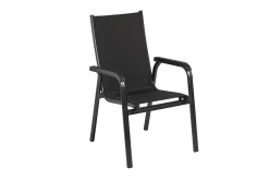 Hot KETTALUX-PLUS/Basic Plus Padded Sitzgruppe, anthrazit, Alu/Textilene, Tisch 160x95 cm, 4 Personen, gepolsterte Sitz - und Rückenfläche Garten-Essgruppen|Aluminium-Gartenmöbel