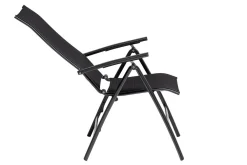 Clearance KETTALUX-PLUS/Legato Curve Sitzgruppe, anthrazit, Alu/Textilene, Tisch 160x95 cm, 4 Klappstühle Garten-Essgruppen|Aluminium-Gartenmöbel