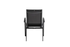 Discount KETTALUX-PLUS/Legato Curve Sitzgruppe, anthrazit, Alu/Textilene, Tisch 160x95 cm, 4 Stapelsessel, stapelbar Garten-Essgruppen|Aluminium-Gartenmöbel