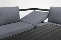 Online Ocean Dining-Lounge, anthrazit/grau, 223 x 200 cm, inkl. Kissen, 0320831-7100 Garten-Essgruppen|Aluminium-Gartenmöbel