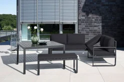 Clearance Ocean Dining-Lounge, anthrazit/anthrazit, 223 x 200 cm, inkl. Kissen, 0320831-7200 Garten-Essgruppen