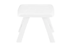 Hot Roma Hocker, weiß, Kunststoff, 48 x 46 x 38 cm, 01038-000 Gartenstühle & Gartensessel