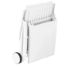 Discount Roma Rollliege, weiß, Kunststoff, 185 x 71 x 40,5 cm, 01638-000 Gartenliegen
