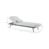 Outlet Confort Sun Compact Gartenliege, anthrazit/mondgrau, Alu/Polyester, verstellbar, witterungsbeständig Gartenliegen|Aluminium-Gartenmöbel