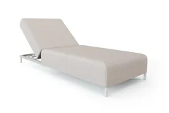 Hot Element Sun Compact Gartenliege, quarzbeige, Alu/Polyester, schnelltrocknend, witterungsbeständig Gartenliegen|Aluminium-Gartenmöbel
