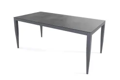 Best Styelo Garten-Essgruppe, mineralgrau/anthrazit, Alu/Keramik/Polyester, 180 x 90 cm, inkl. Kissen Garten-Essgruppen