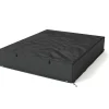 Sale Abdeckhaube für Doppelliegen, schwarz, Ripstop-Gewebe/Polyester, 200 × 165 × 35 cm, wasserabweisend, mit Reißverschluss, UV-Schutz Schutzhüllen